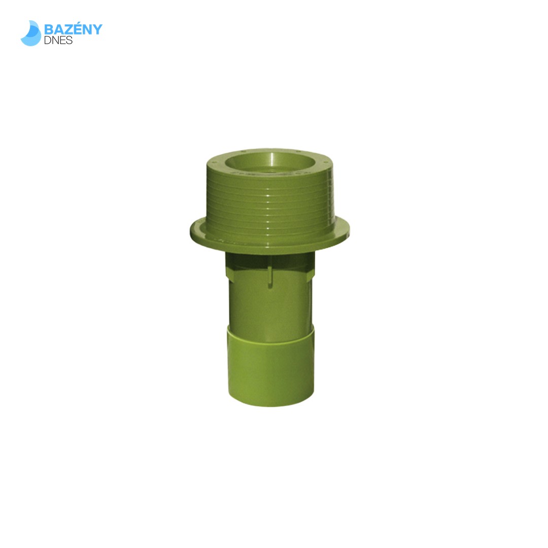 Průchod stěnou bazénu R 2“ s mosaz. zálitky, 50x63x150MM