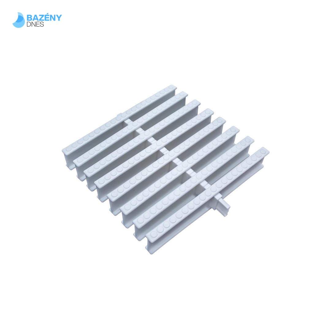 Přelivový roll - rošt pro privátní bazény - Bílý - - šířka 246 mm, výška 35 mm