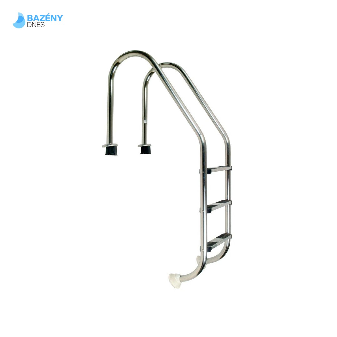 Žebřík nerez Standard s pouzdrem 3 stupňový, AISI 304