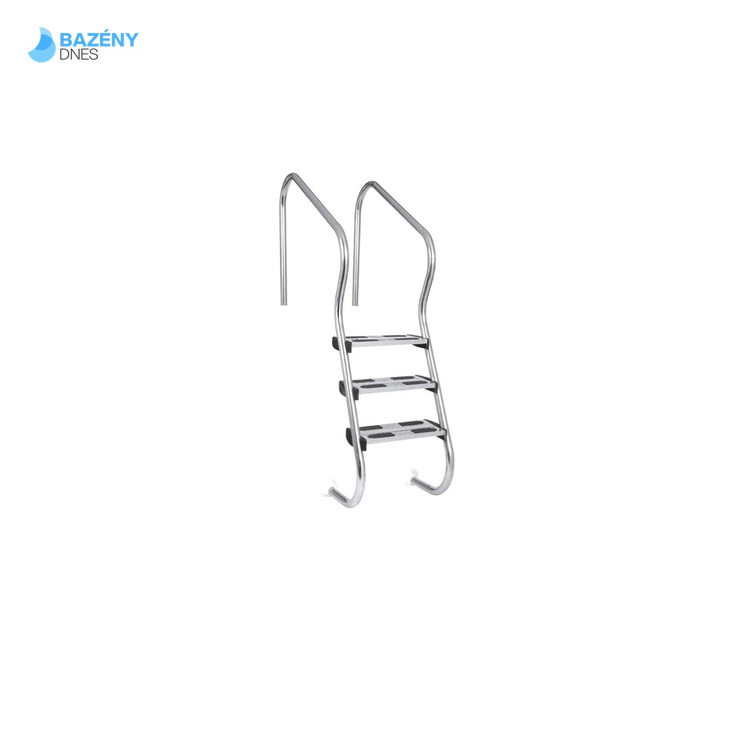 Žebřík nerez Ergo s pouzdrem 3 stupňový, AISI 316