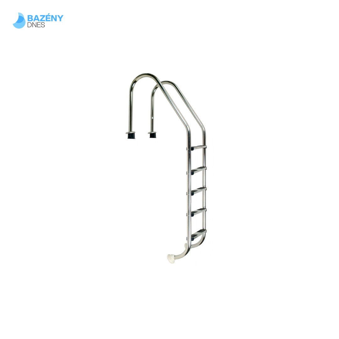 Žebřík nerez Standard s pouzdrem 5 stupňový, AISI 316