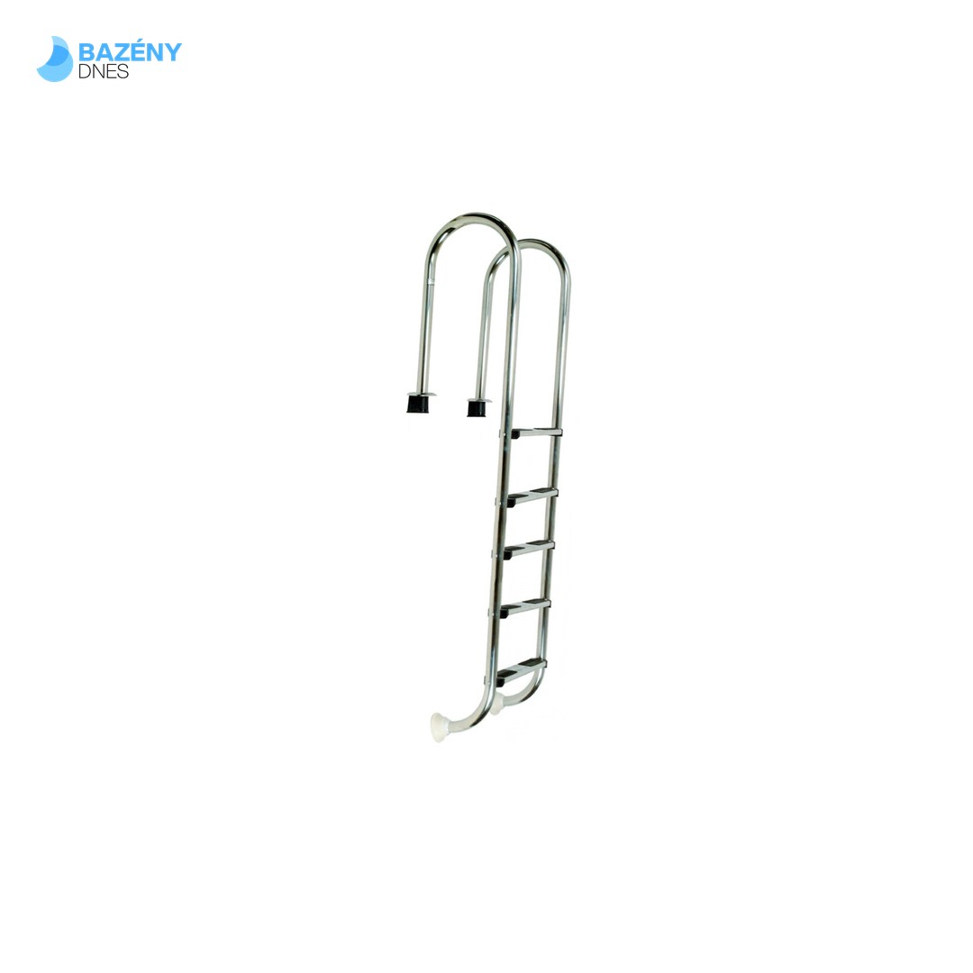 Žebřík nerez Muro (Slim) s pouzdrem 5 stupňový, AISI 316