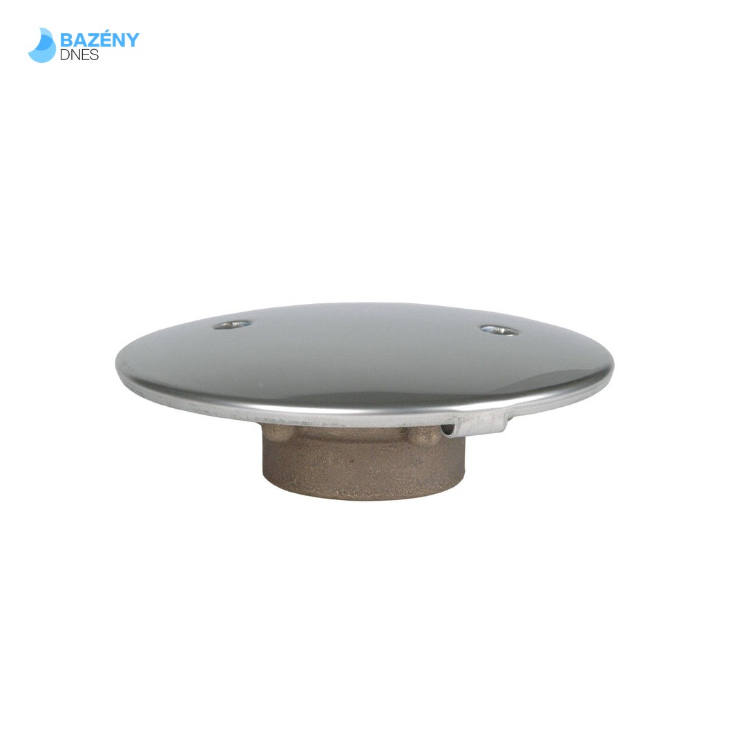 Podlahová výpust, napojení 2“ in, protivířivý kryt d= 168 mm.