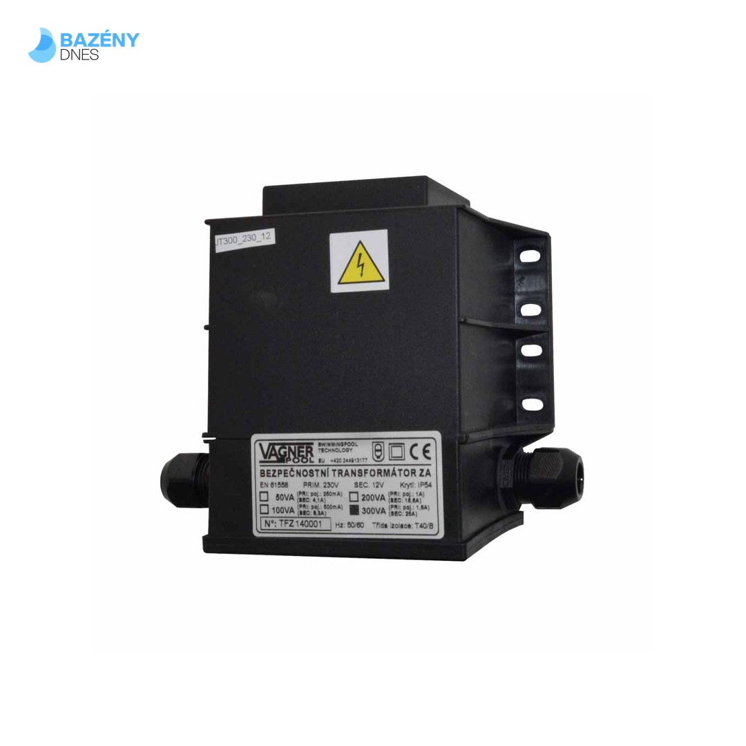 Bezpečnostní transformátor 100 W, zalitý 230 V/12 V