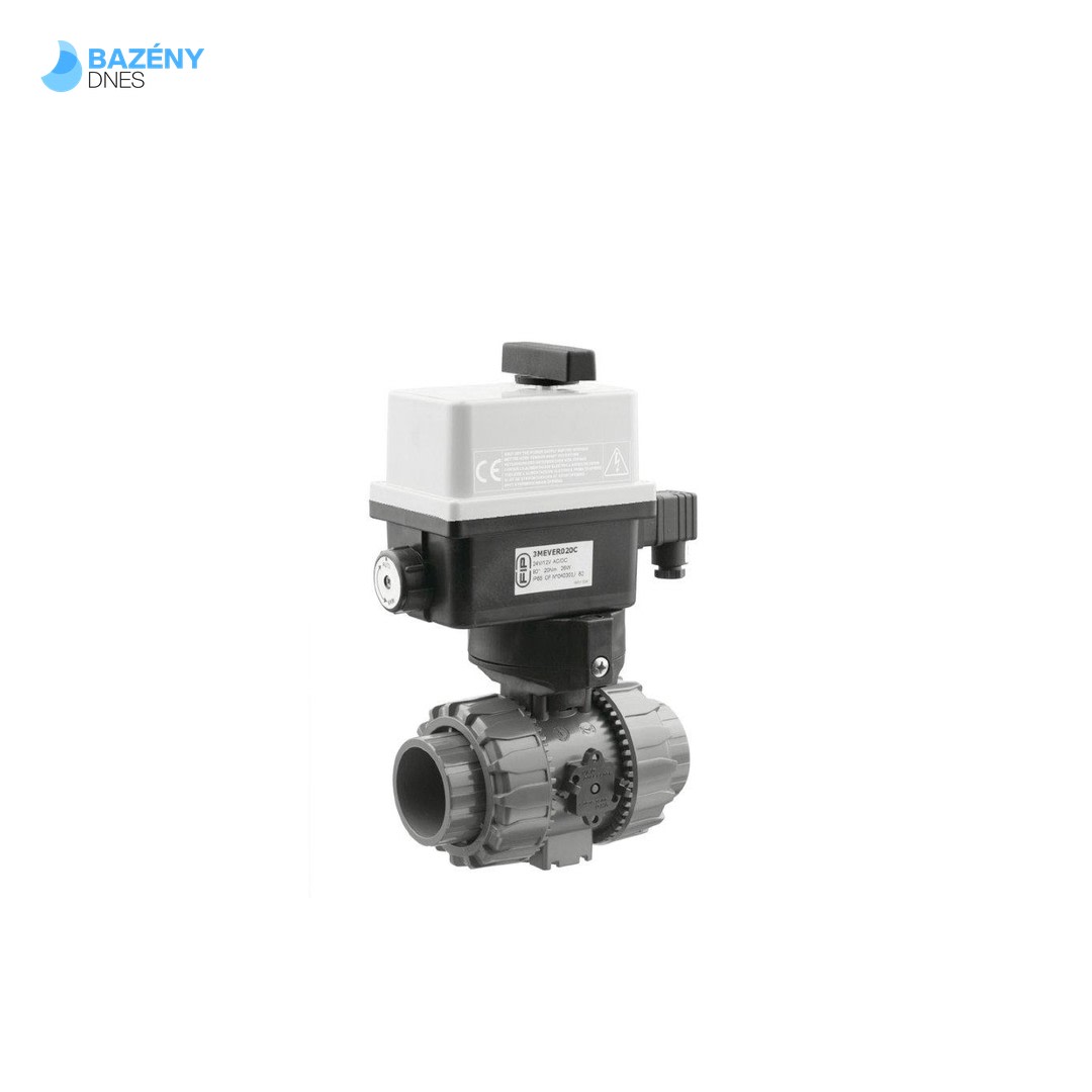 Kulový el. dvoucestný ventil 90 mm, 230 V, FIP - - pro solární systémy