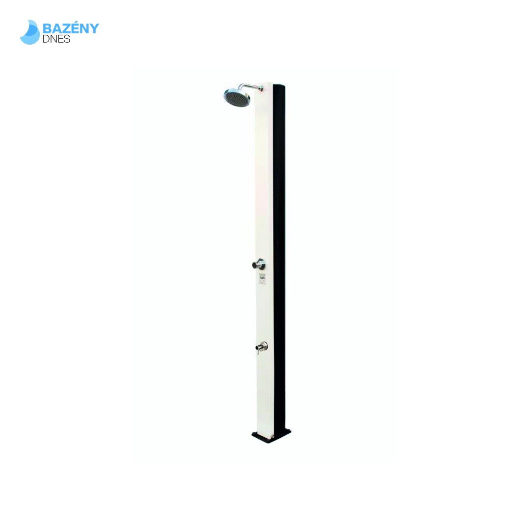 Solární sprcha 30L - Bílé čelo - S oplachem nohou