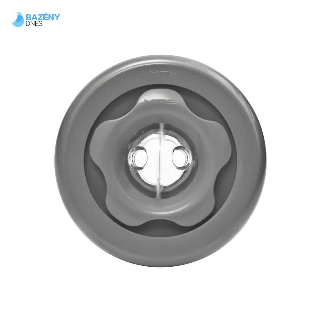 Vtoková tryska Duo 2x8mm ABS - Šedá (RAL 7037)