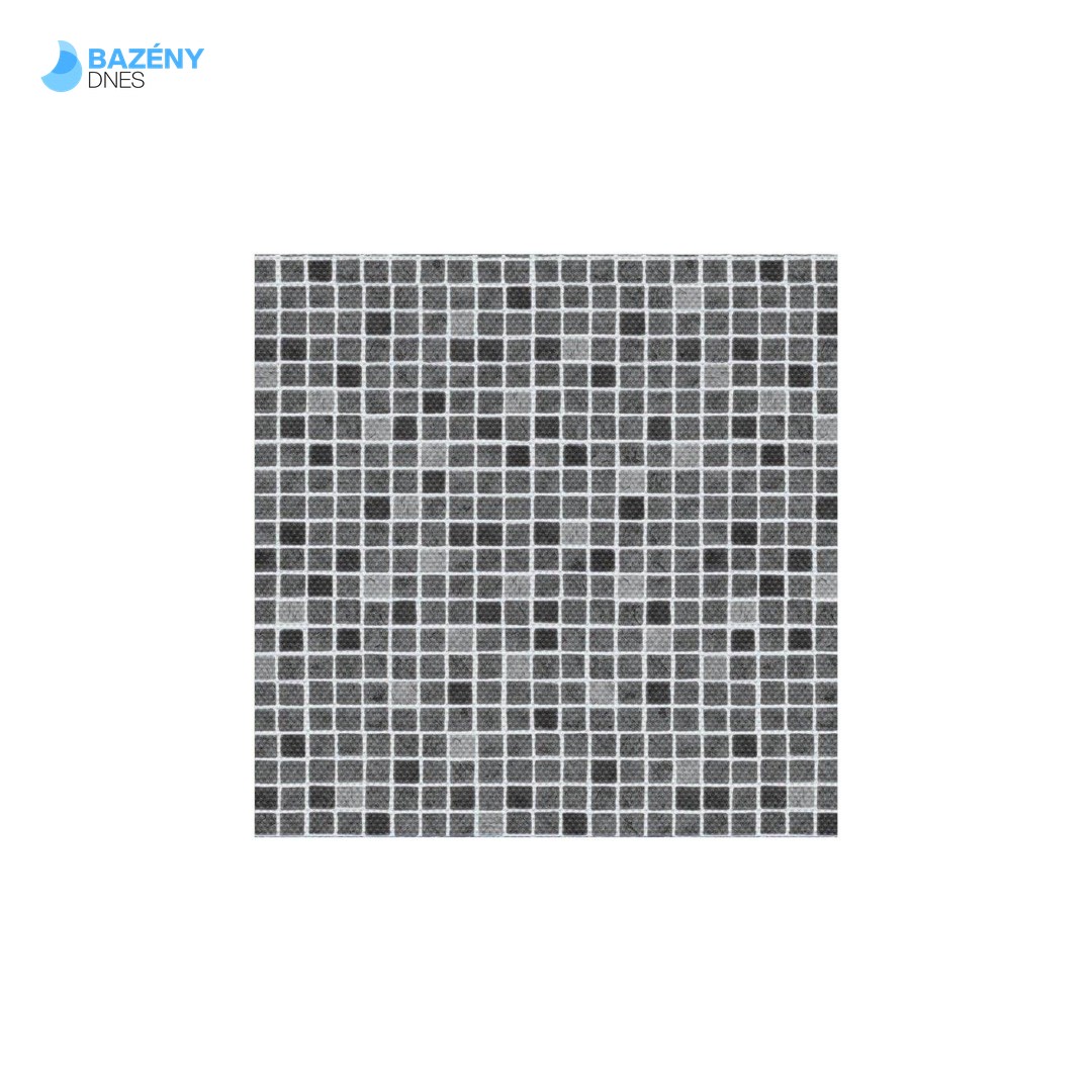 AVfol Decor Protiskluz - Mozaika Šedá; 1, 65m šíře, 1, 5mm, role 20m