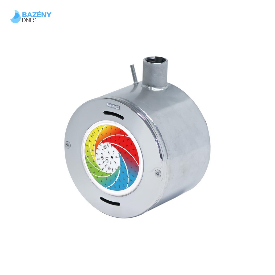 Nerezové světlo VA LED - "MIDSI" - 6W, RGB DMX, pro fóliové bazény