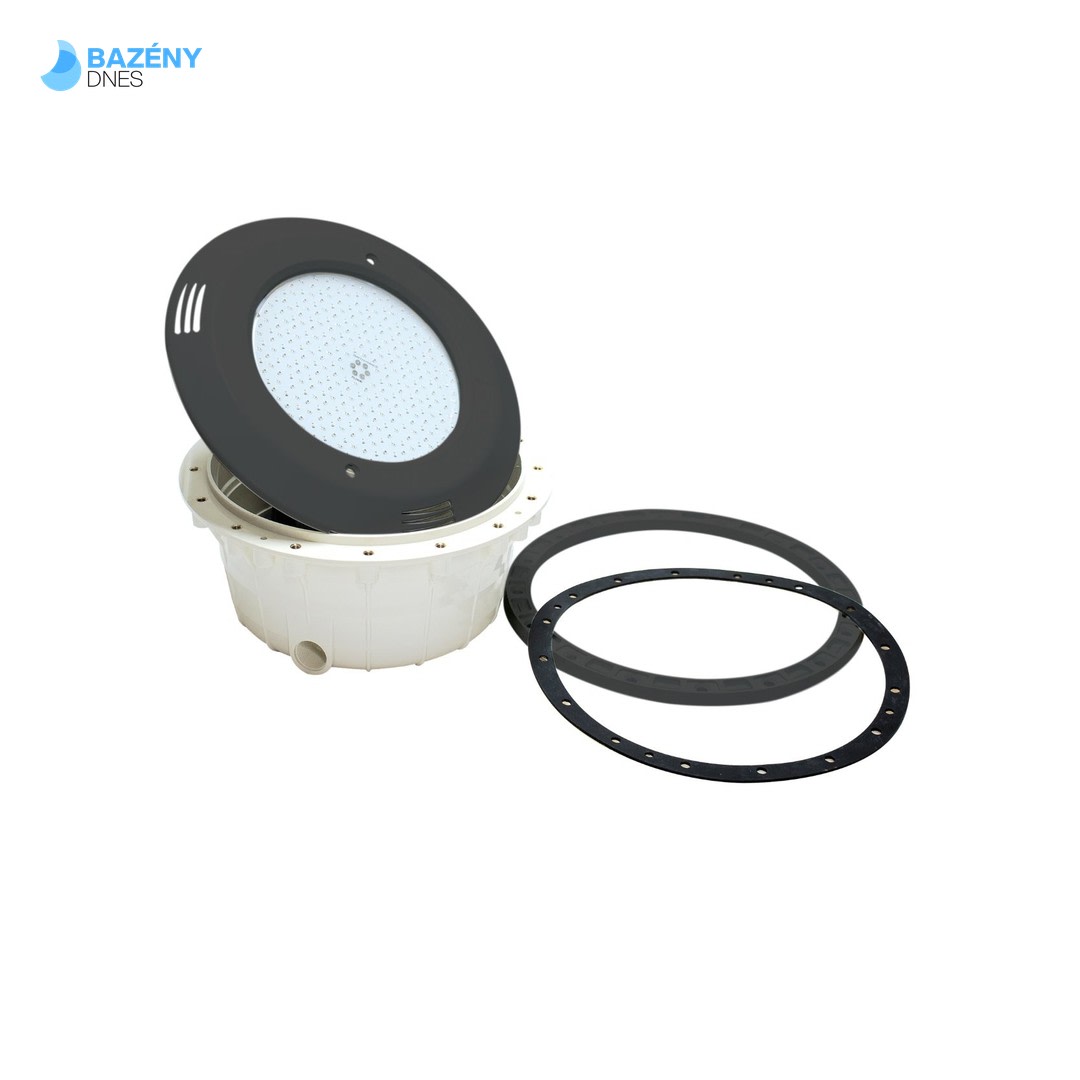 Světlo VA LED "PF" - 16W, bílé; pro fóliové bazény, tmavě šedá