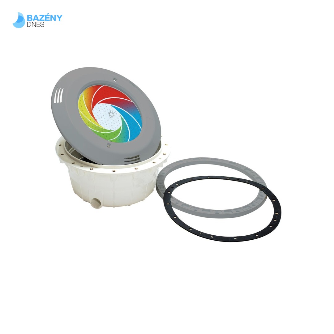 Světlo VA LED "PF" - 23W, RGB - DMX; pro fóliové bazény, světle šedé