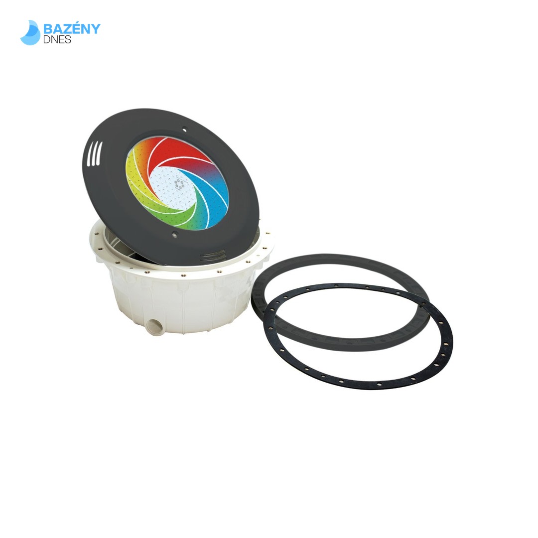 Světlo VA LED "PF" - 23W, RGB - DMX; pro fóliové bazény, tmavě šedé