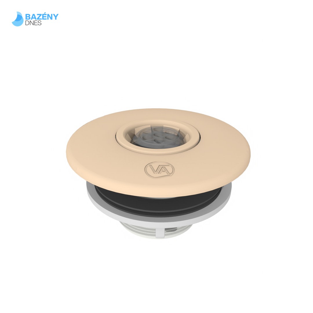 Tryskový set VA, pro předvyrobené bazény, připojení lepením 50 mm, písková (RAL1015)