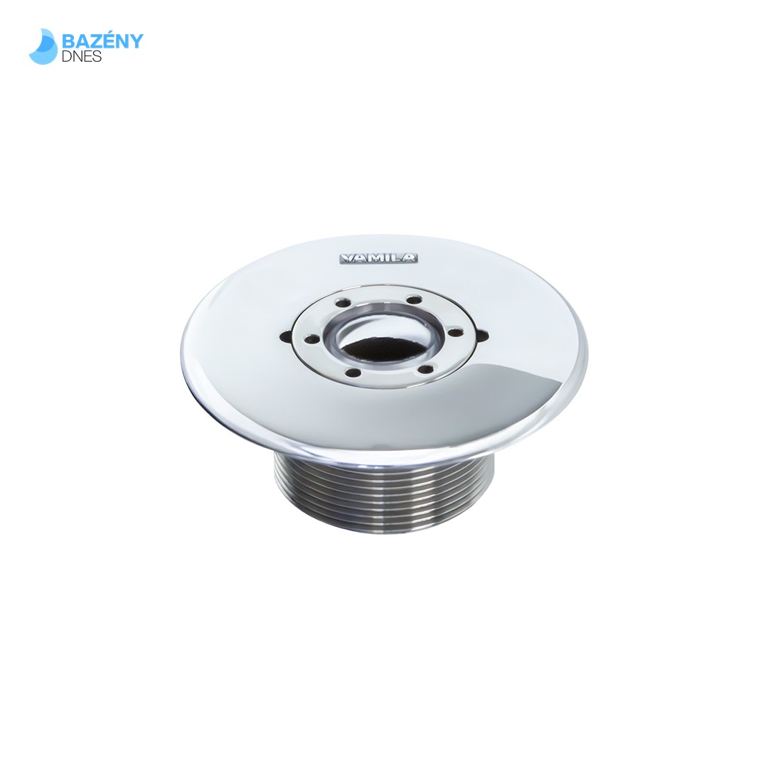 Vtoková tryska nerez VAMILA s transparentní kuličkou 25mm - zapuštěná