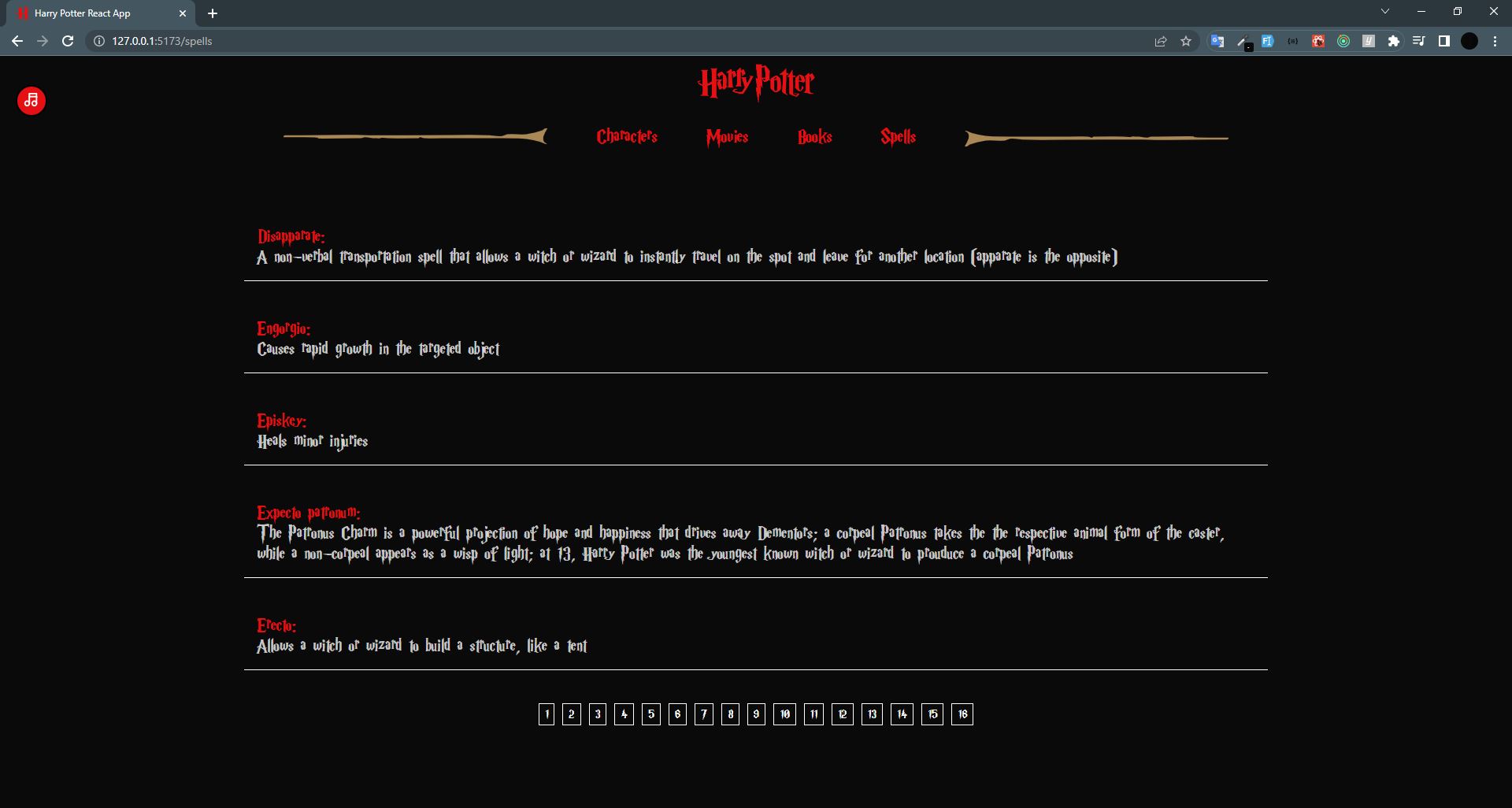 GitHub - ahmetfaruk59/harry-potter-react-app: It is a react project ...