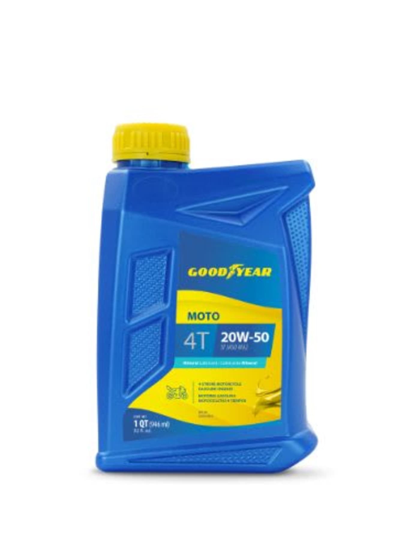 GOODYEAR ACEITE MULT ELITE MOTO 4T MINER 20W50 SL/SM MA2 AMBAR 1L