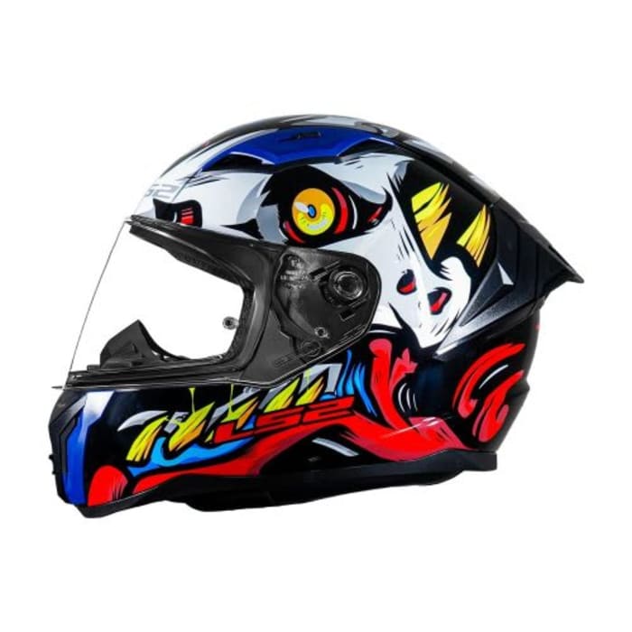 CASCO INTEGRAL LS2 FF810 X-KULL NEGRO/ROJO VISOR CLARO - ECE2206