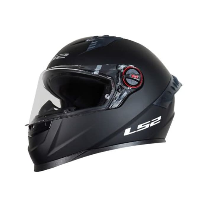 CASCO INTEGRAL LS2 FF816 SOLID NEGRO MATE VISOR CLARO - ECE2206