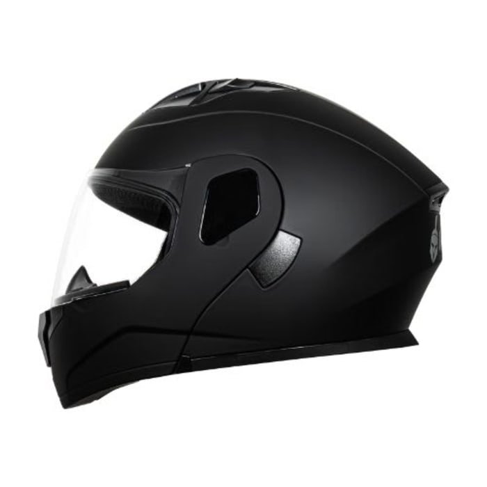 CASCO KRATOZ CC K30 SOLID NEGRO MATE VISOR CLARO DOT