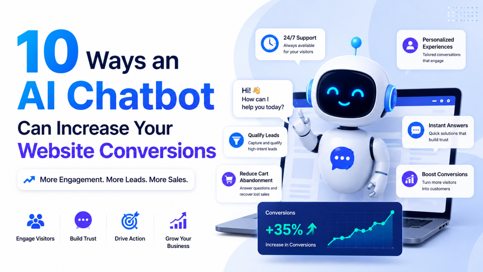 10 Ways an AI Chatbot Can Increase Your Website Conversions