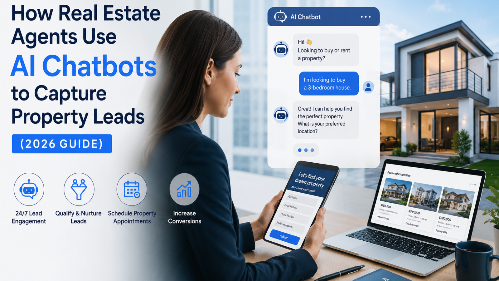 How Real Estate Agents Use AI Chatbots to Capture Property Leads (2026 Guide)