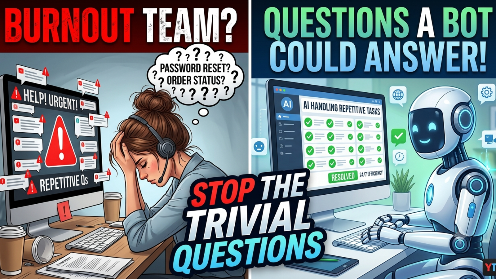 Why Your Support Team Is Burning Out on Questions a Bot Could Answer