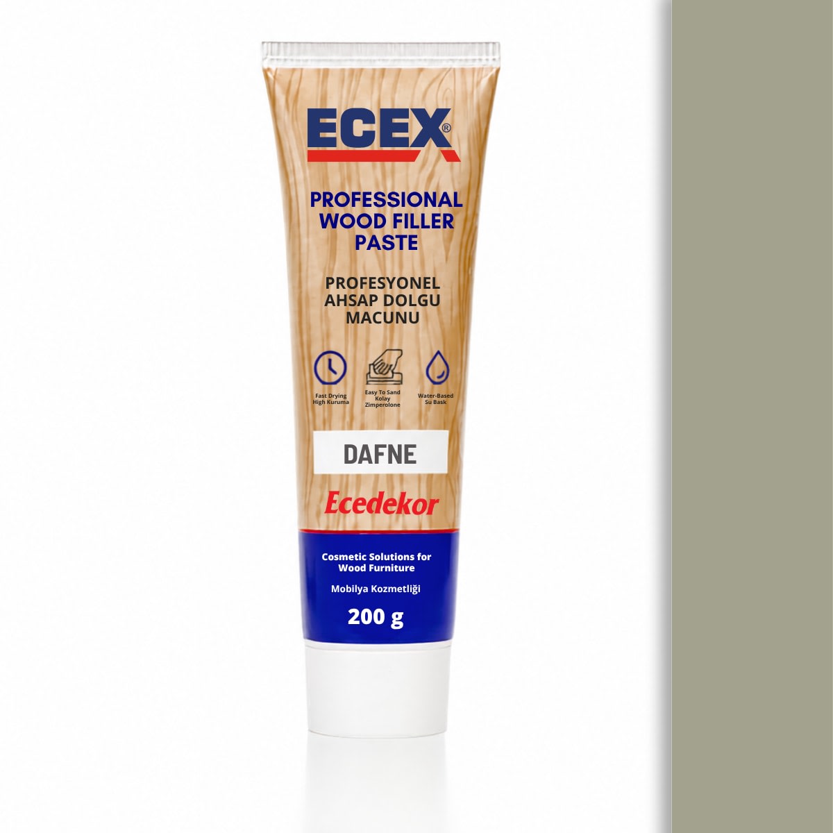 ECEX Ahşap Dolgu Macunu Tüp (200gr) — Dafne