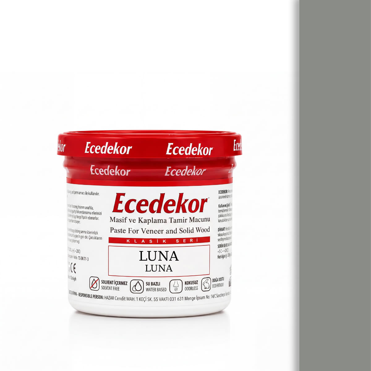 Ecedekor Ahşap Dolgu Macunu Bardak (200gr) — Luna