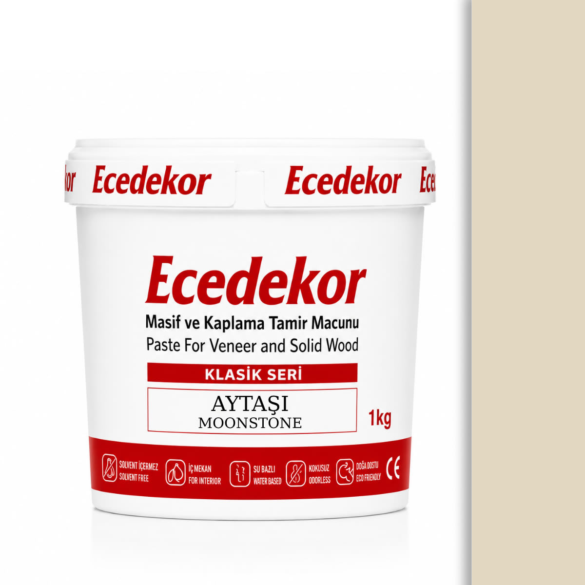 Ecedekor Ahşap Dolgu Macunu Kova (1000gr) — Aytaşı