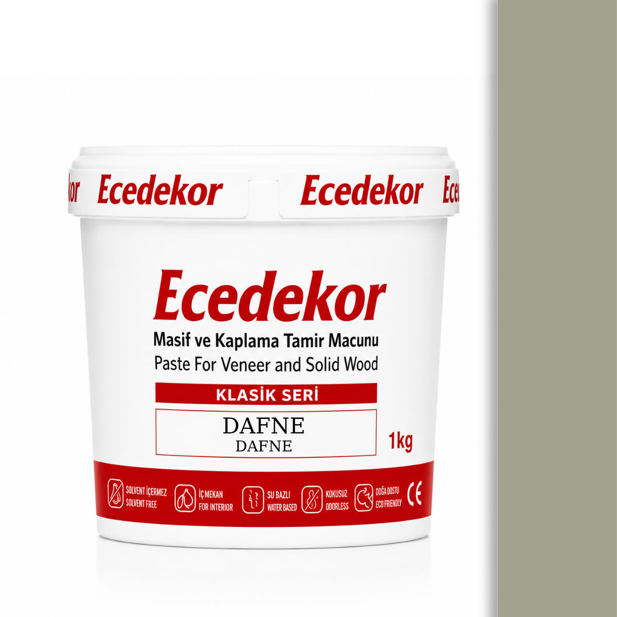 Ecedekor Ahşap Dolgu Macunu Kova (1000gr) — Dafne