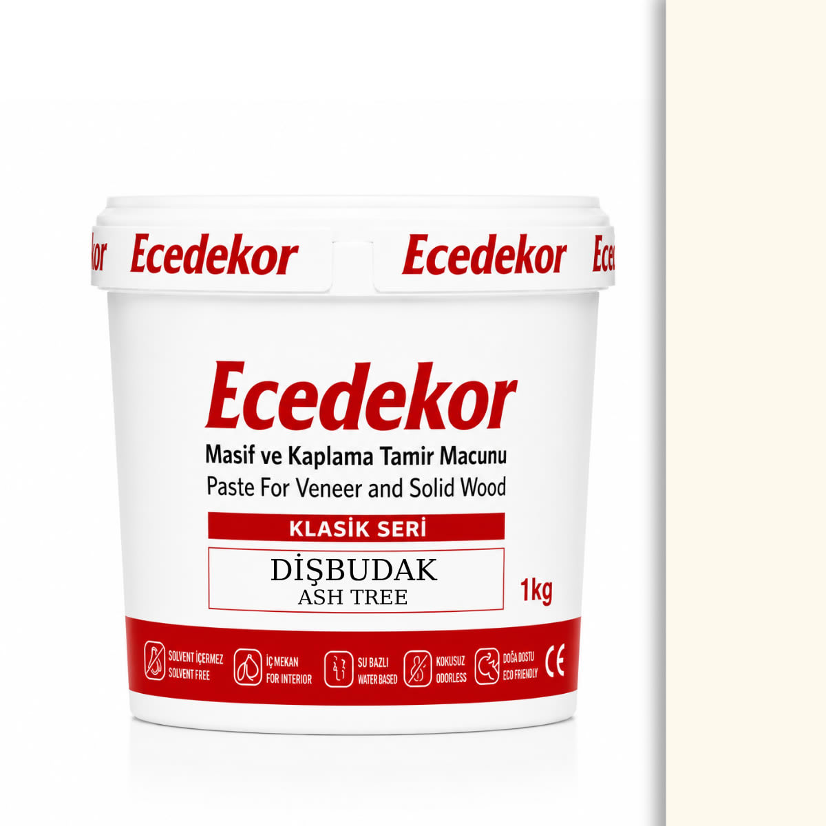 Ecedekor Ahşap Dolgu Macunu Kova (1000gr) — Dişbudak