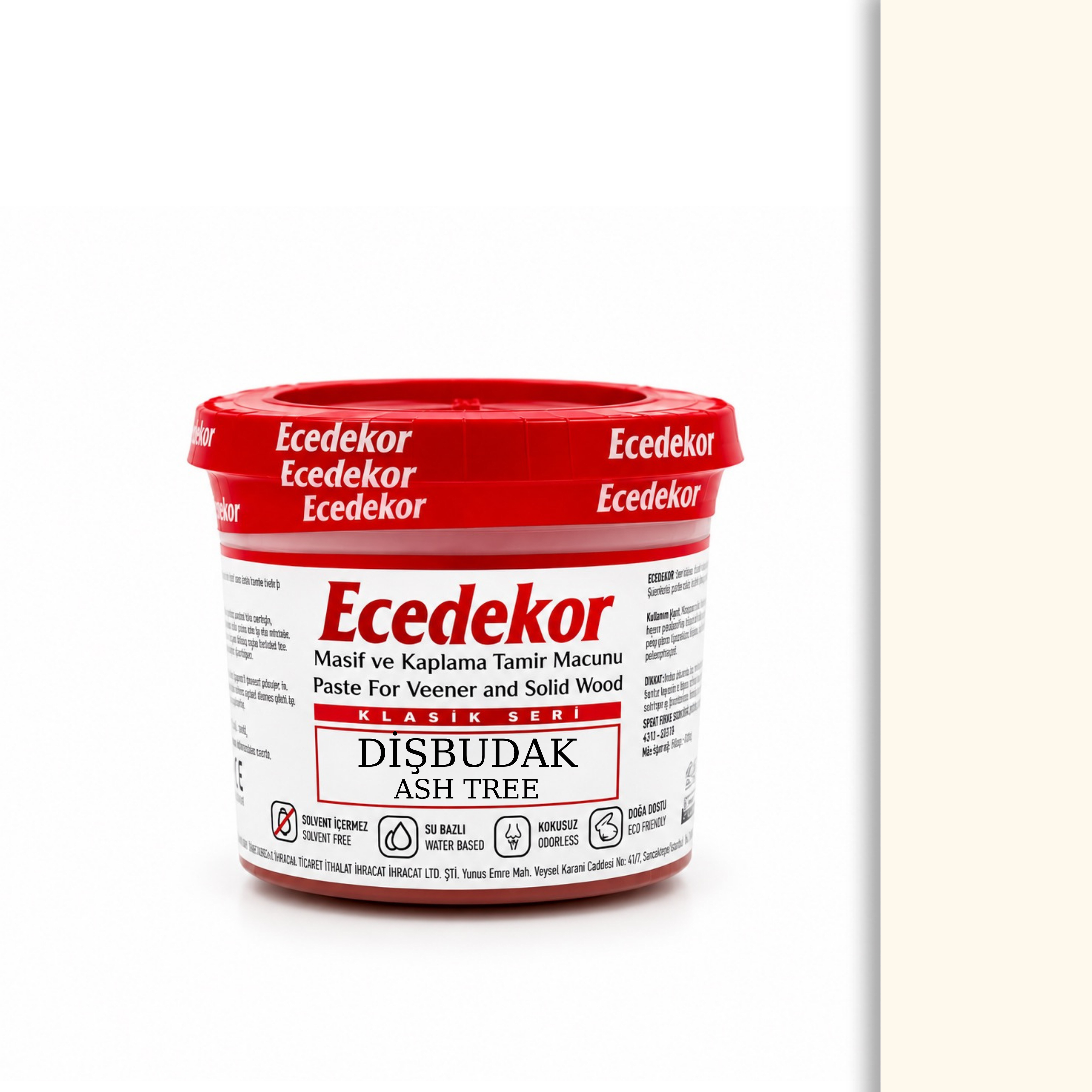 Ecedekor Holzspachtelmasse, Becher (200 g) — Esche