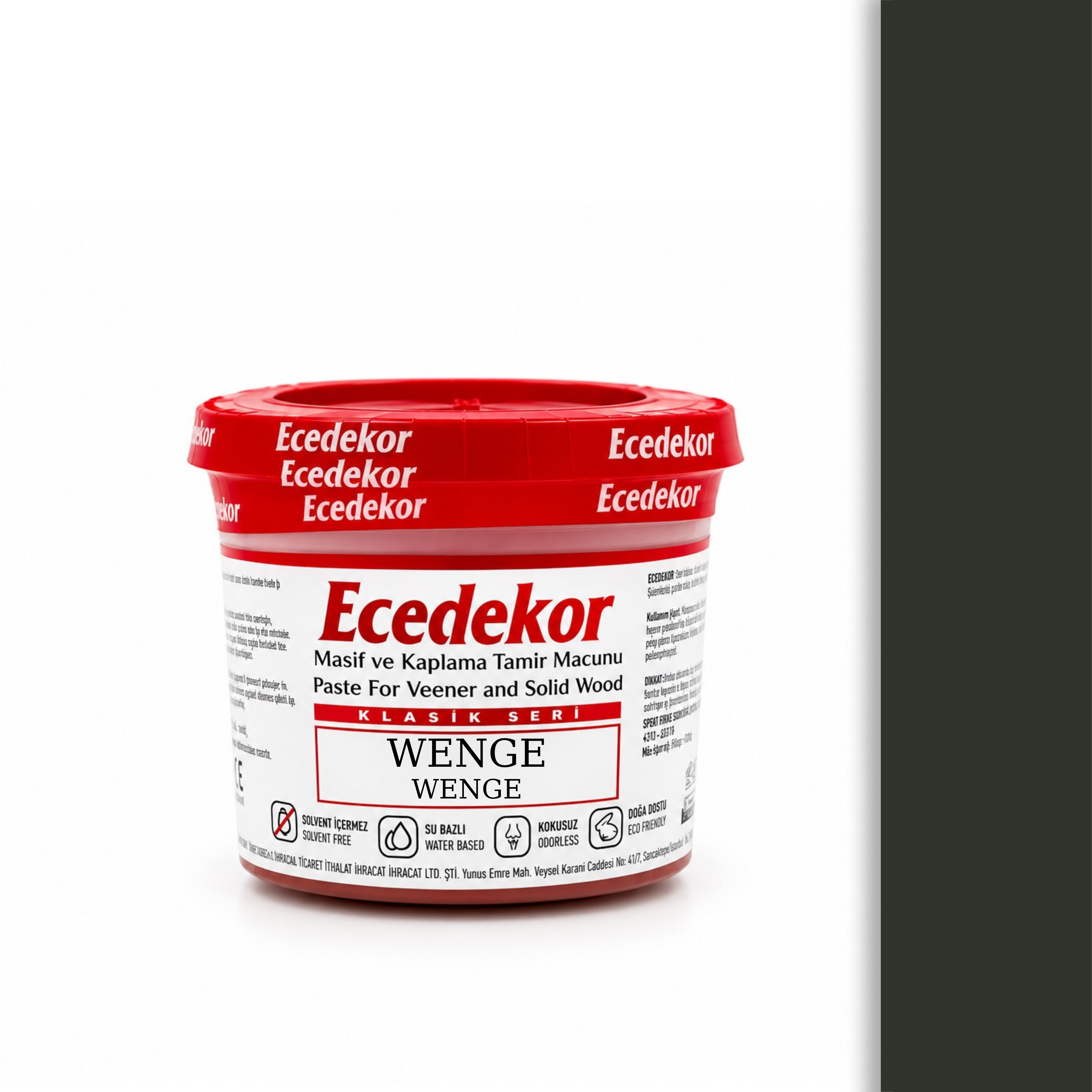 Ecedekor Holzspachtelmasse, Becher (200 g) — Wenge