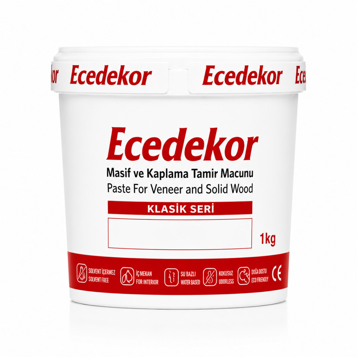 Ecedekor Ahşap Dolgu Macunu Kova (1000gr)
