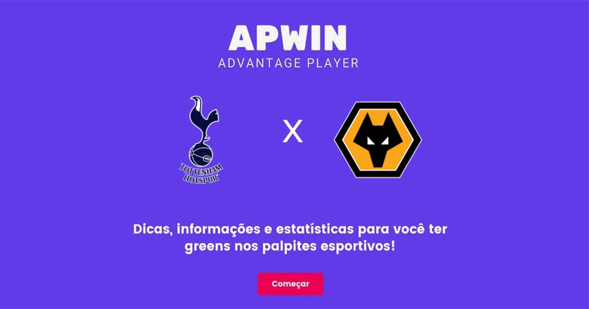 Tottenham Hotspur x Wolverhampton Wanderers Estatísticas | 20/08/2022 | APWin