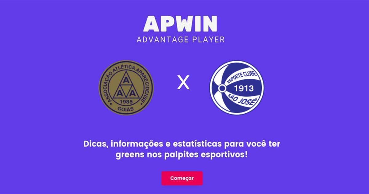 Aparecidense x EC S&atilde;o Jos&eacute; Estat&iacute;sticas | 05/06/2022 | APWin