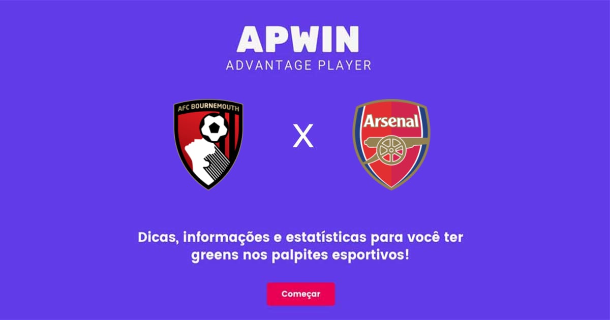 AFC Bournemouth x Arsenal Estatísticas | 20/08/2022 | APWin