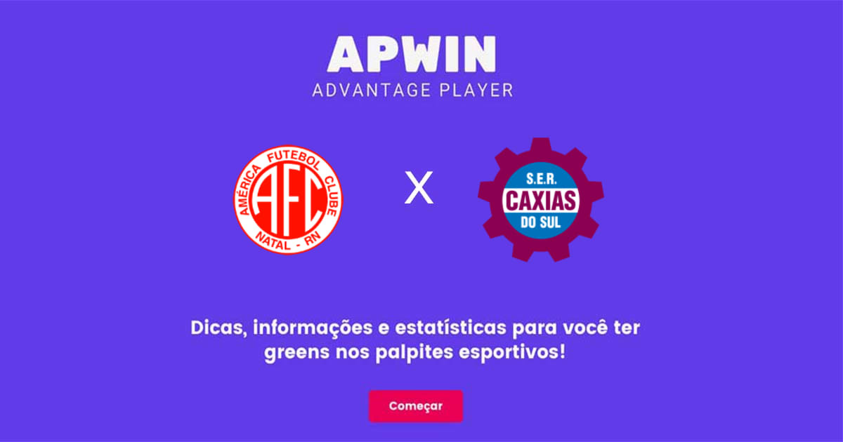 Am&eacute;rica RN x Caxias Estat&iacute;sticas | 28/08/2022 | APWin