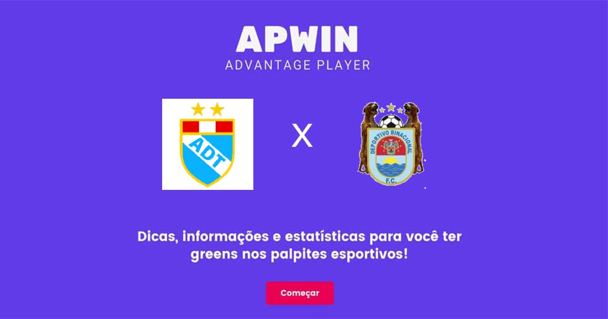 ADT x Deportivo Binacional Estatísticas | 31/07/2022 | APWin