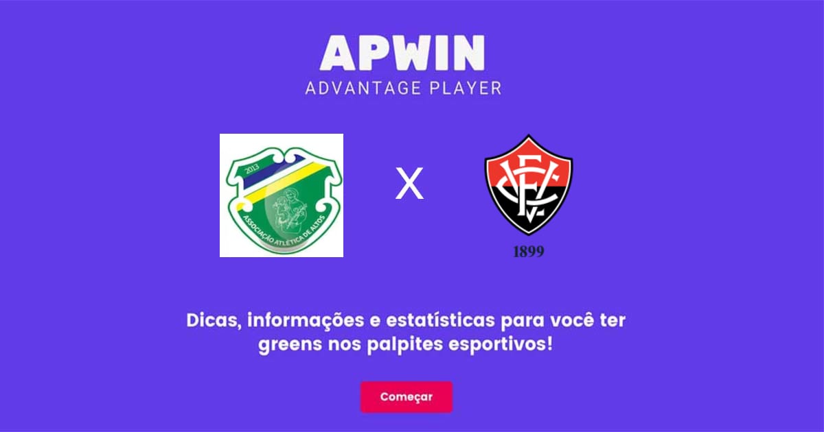 Altos x Vit&oacute;ria Estat&iacute;sticas | 25/06/2022 | APWin