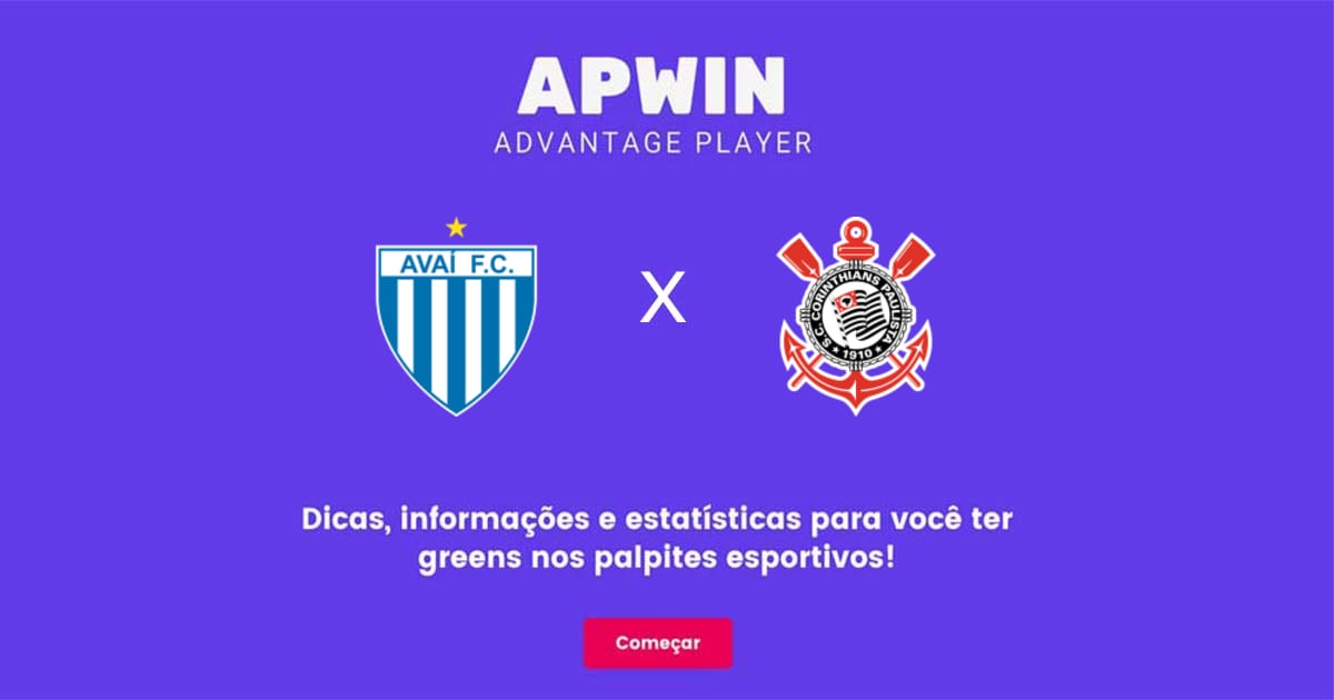 Ava&iacute; x Corinthians Estat&iacute;sticas | 06/08/2022 | APWin