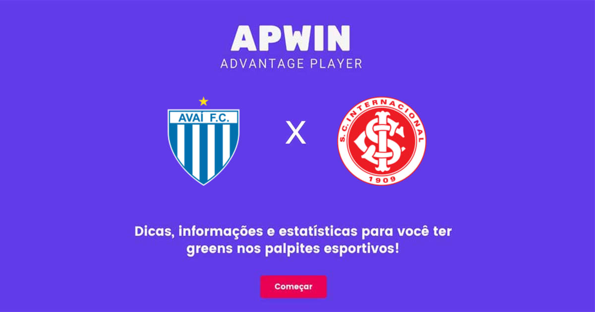 Ava&iacute; x Internacional Estat&iacute;sticas | 22/08/2022 | APWin