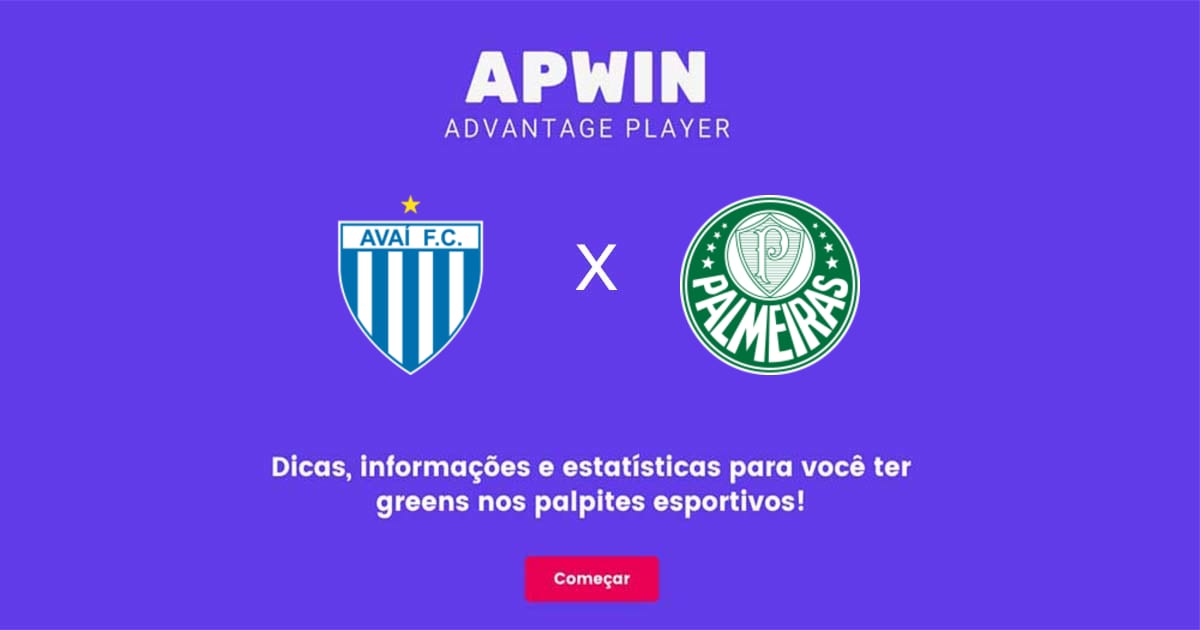 Ava&iacute; x Palmeiras Estat&iacute;sticas | 26/06/2022 | APWin