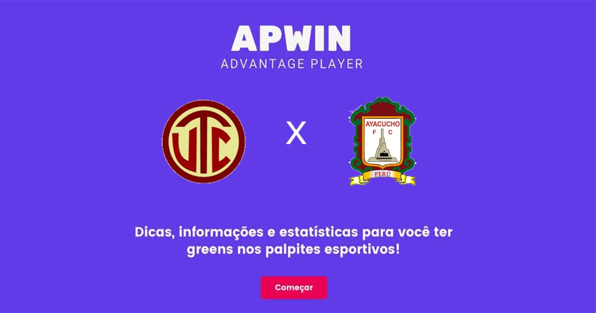 UTC Cajamarca x Ayacucho Estat&iacute;sticas | 19/08/2022 | APWin