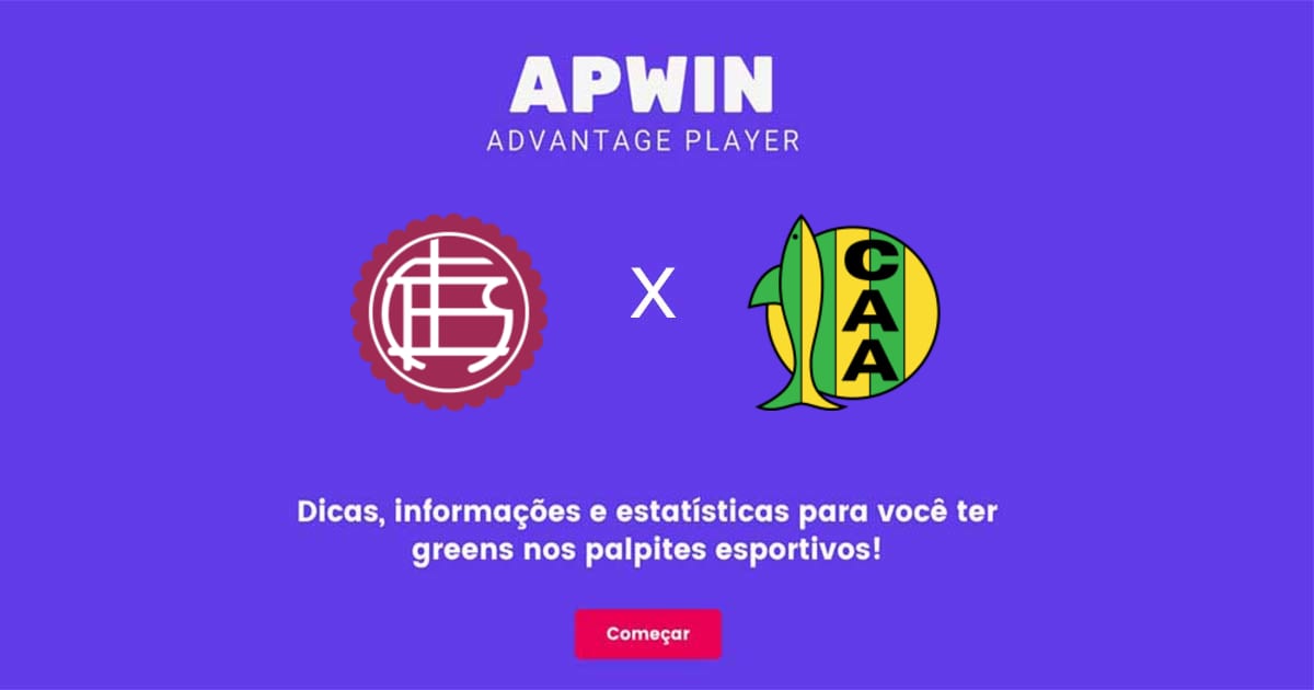Lanús x Aldosivi Estatísticas | 31/07/2022 | APWin