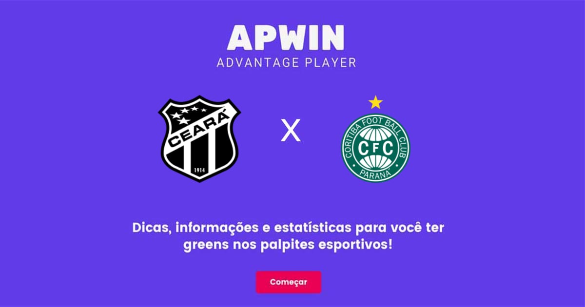 Cear&aacute; x Coritiba Estat&iacute;sticas | 04/06/2022 | APWin