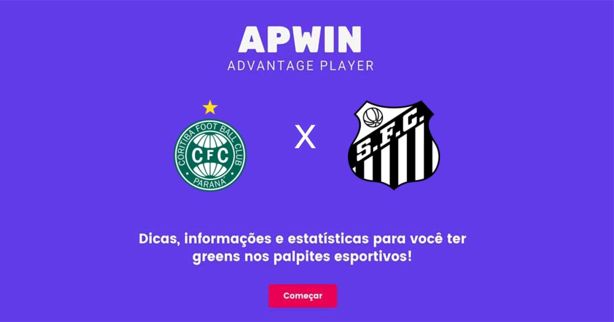 Coritiba x Santos Estat&iacute;sticas | 08/08/2022 | APWin