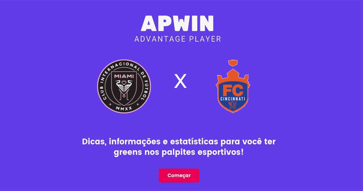 Inter Miami x FC Cincinnati Estatísticas | 30/07/2022 | APWin