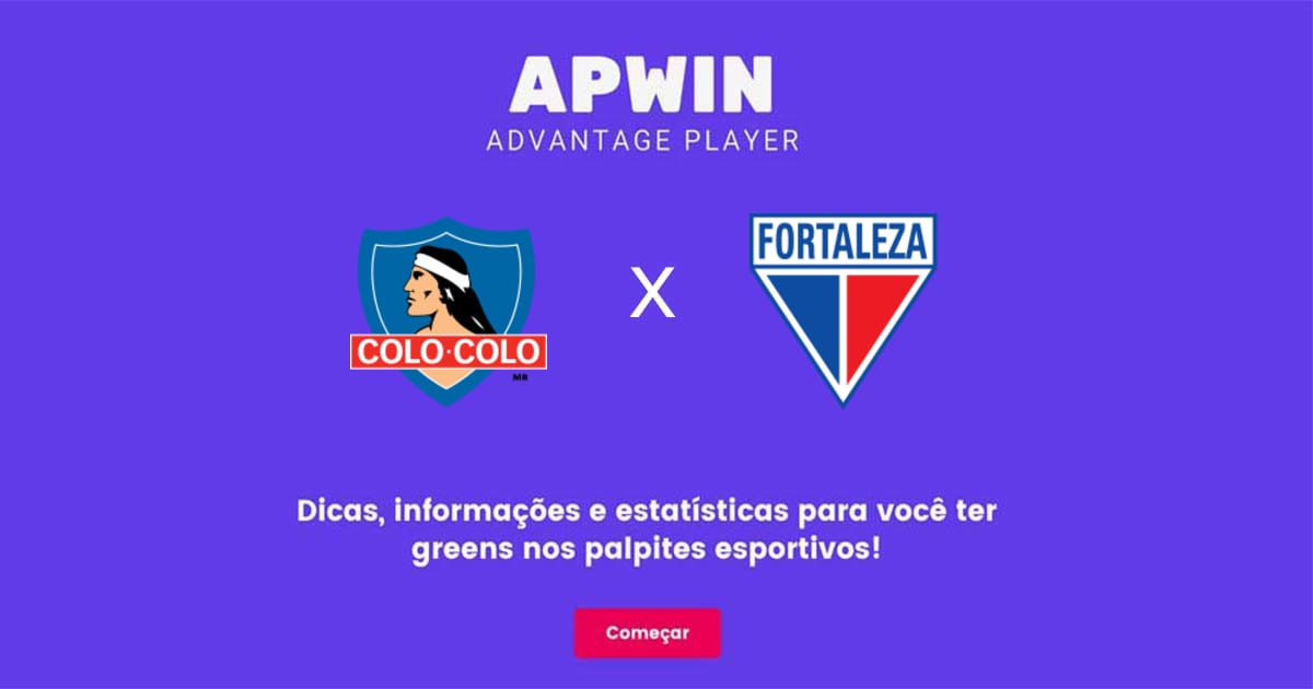 Colo-Colo x Fortaleza Estatísticas | 25/05/2022 | APWin