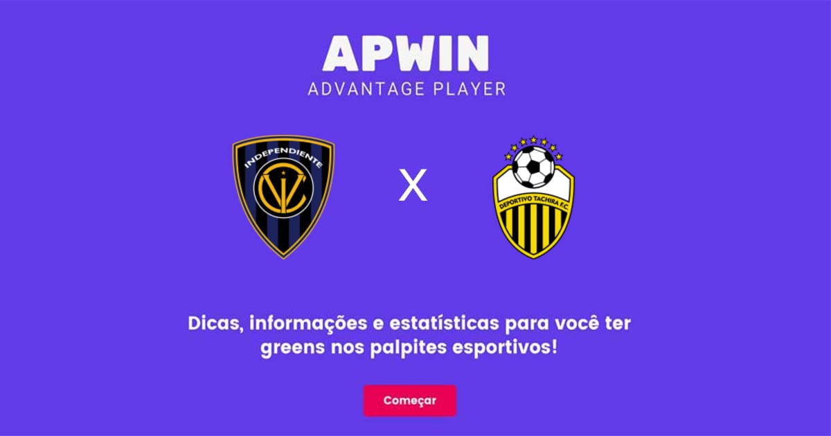 CSD Independiente del Valle x Deportivo T&aacute;chira Estat&iacute;sticas | 09/08/2022 | APWin
